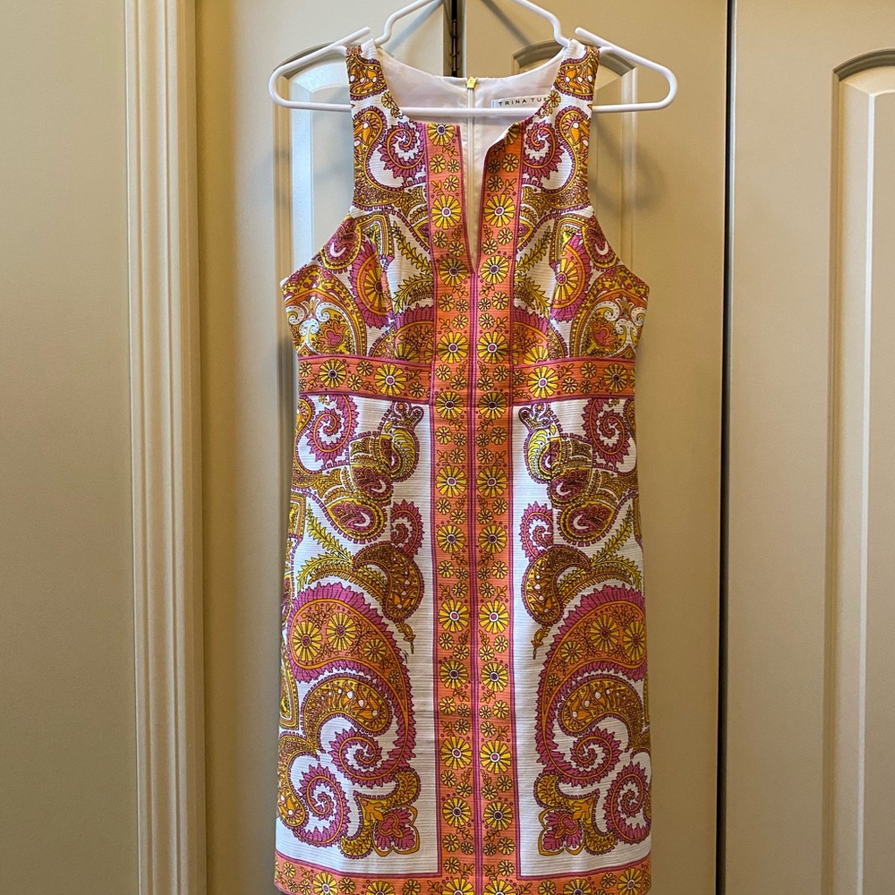 Trina Turk Multicolor Paisley Mini Dress